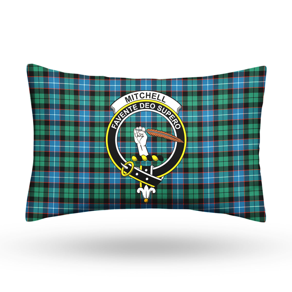 Mitchell Ancient Tartan Crest Pillow Cover