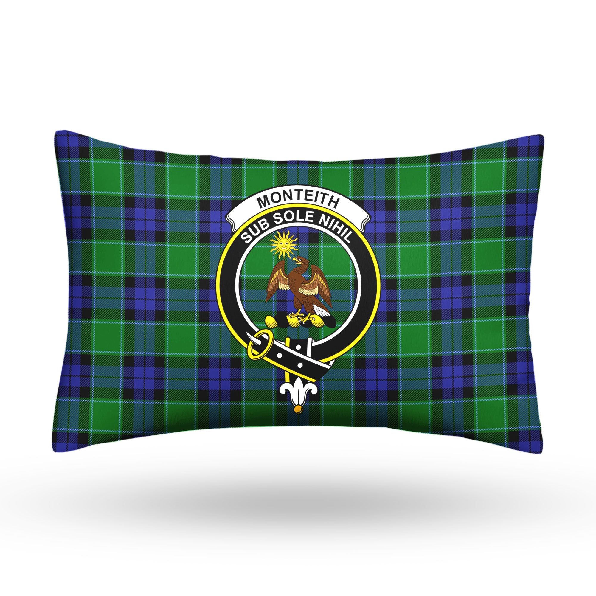 Monteith Tartan Crest Pillow Cover