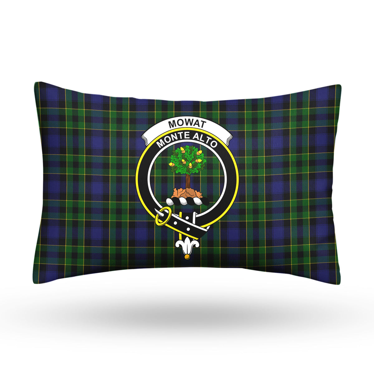 Mowat Modern Tartan Crest Pillow Cover