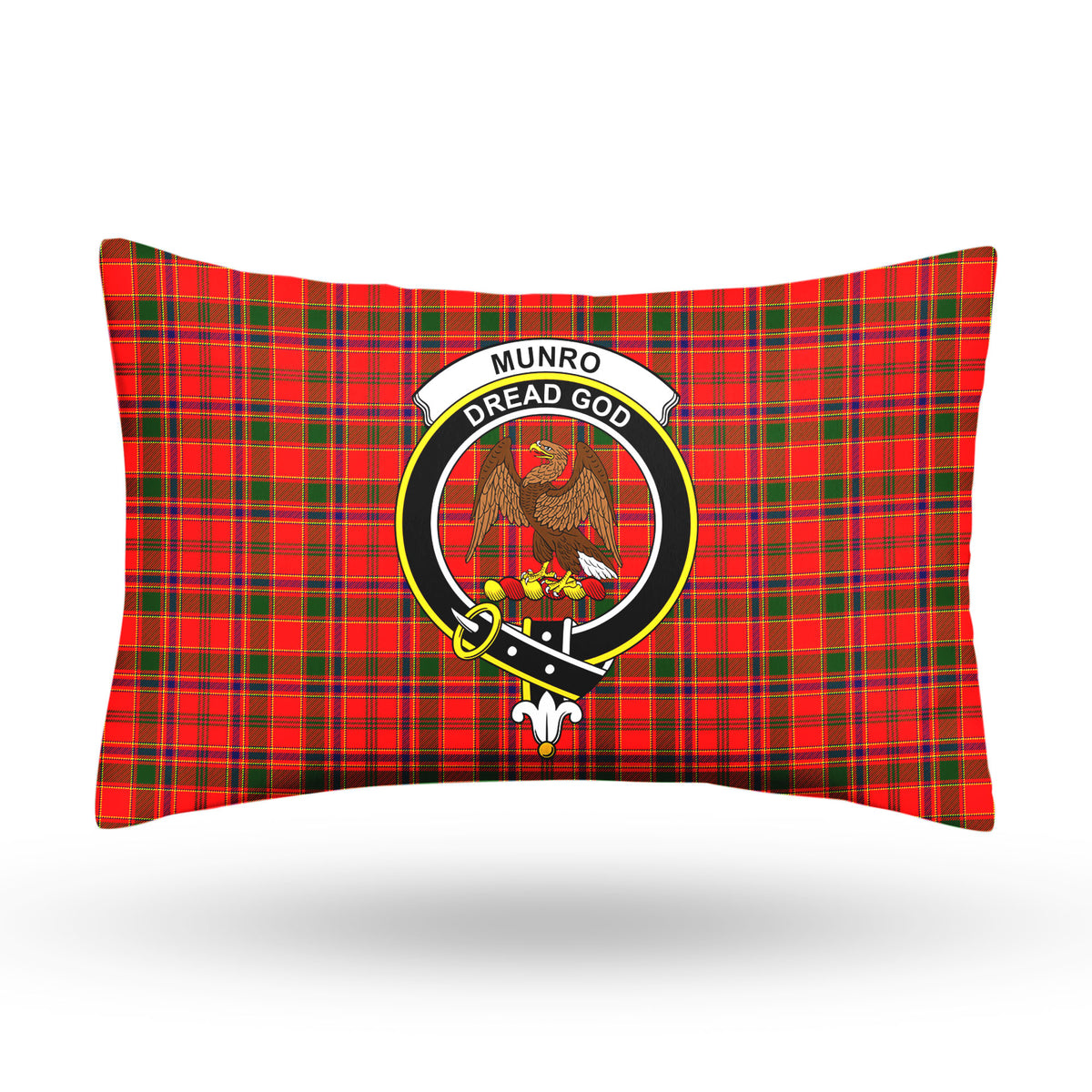 Munro Modern Tartan Crest Pillow Cover