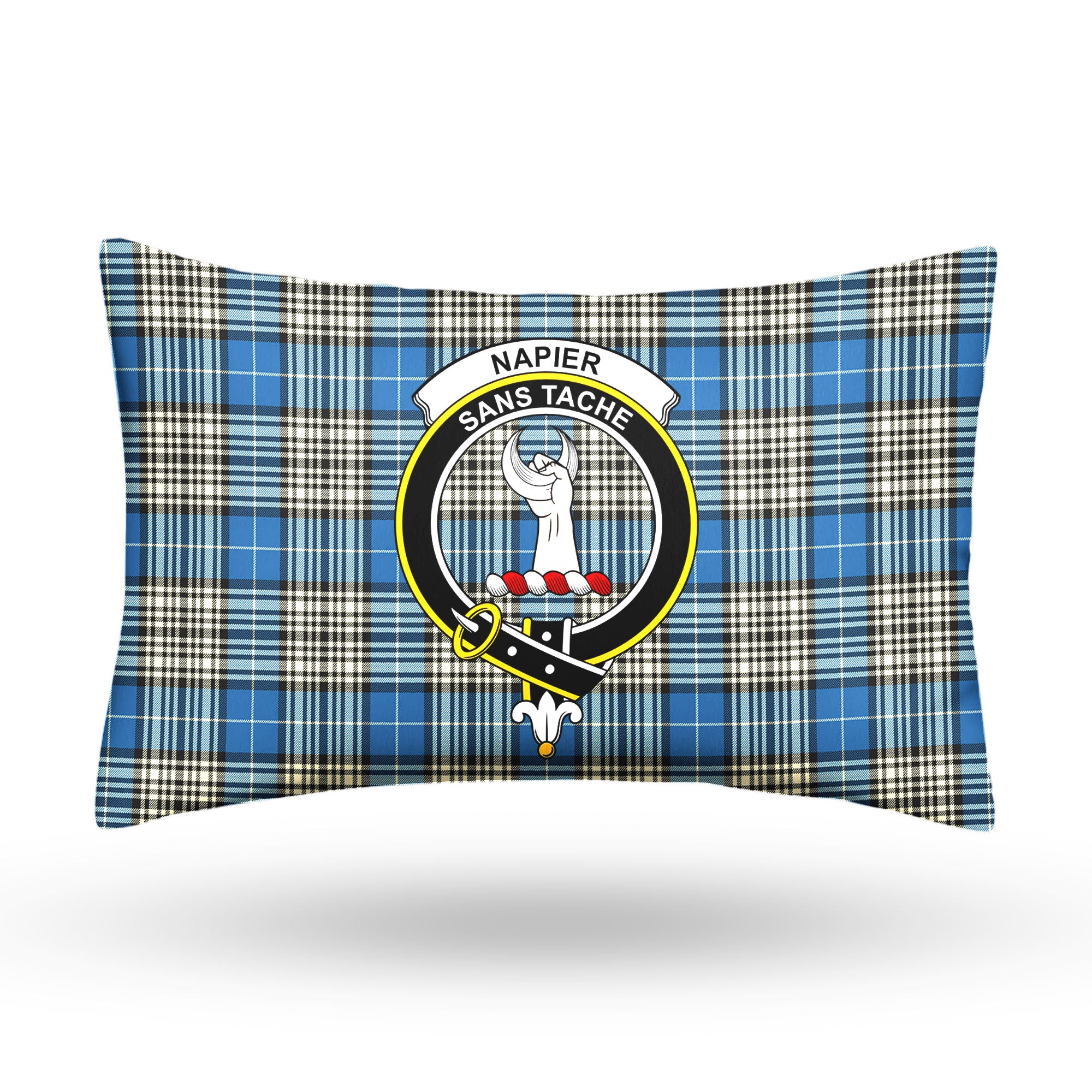 Napier Ancient Tartan Crest Pillow Cover