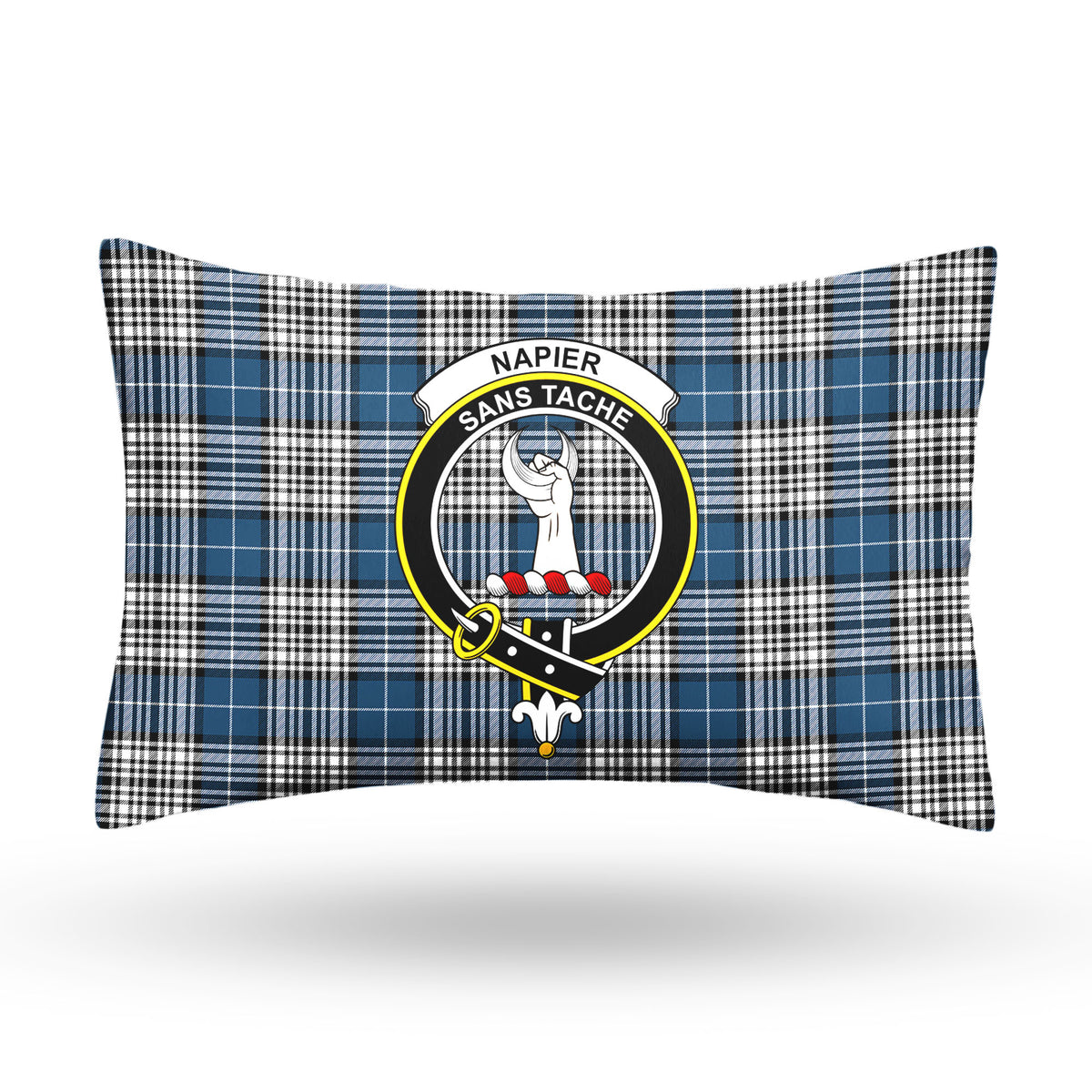 Napier Modern Tartan Crest Pillow Cover