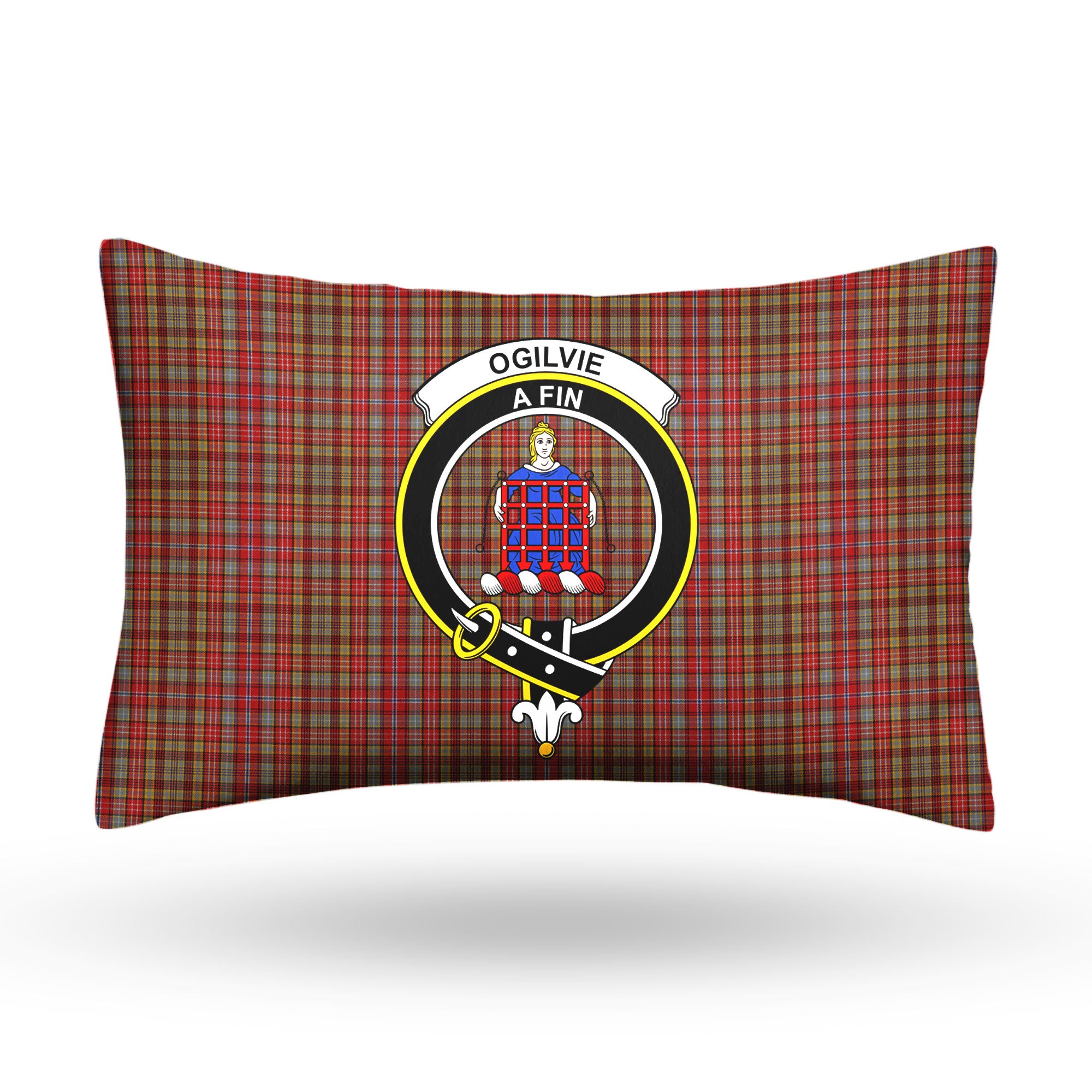 Ogilvie Tartan Crest Pillow Cover