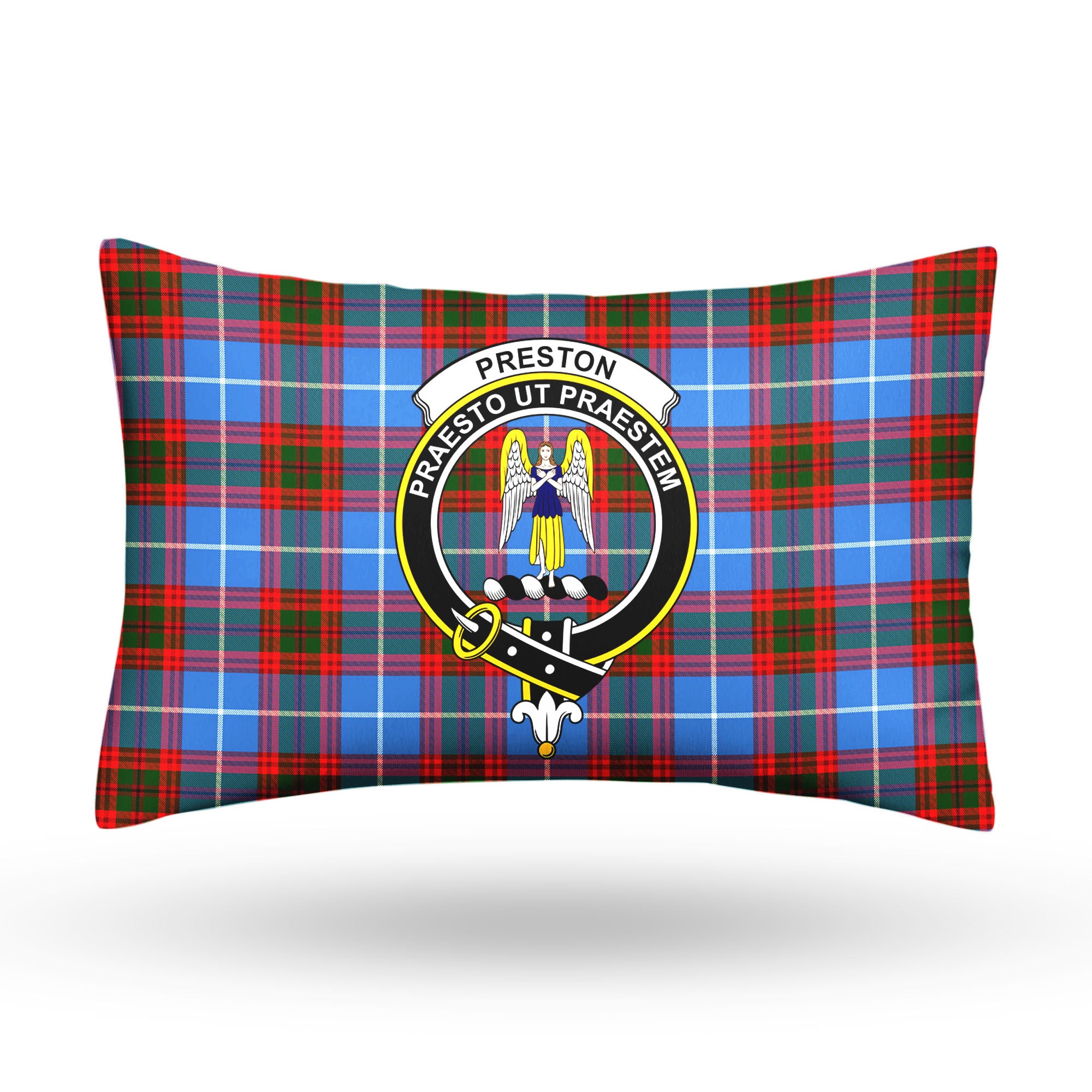 Preston Tartan Crest Pillow Cover