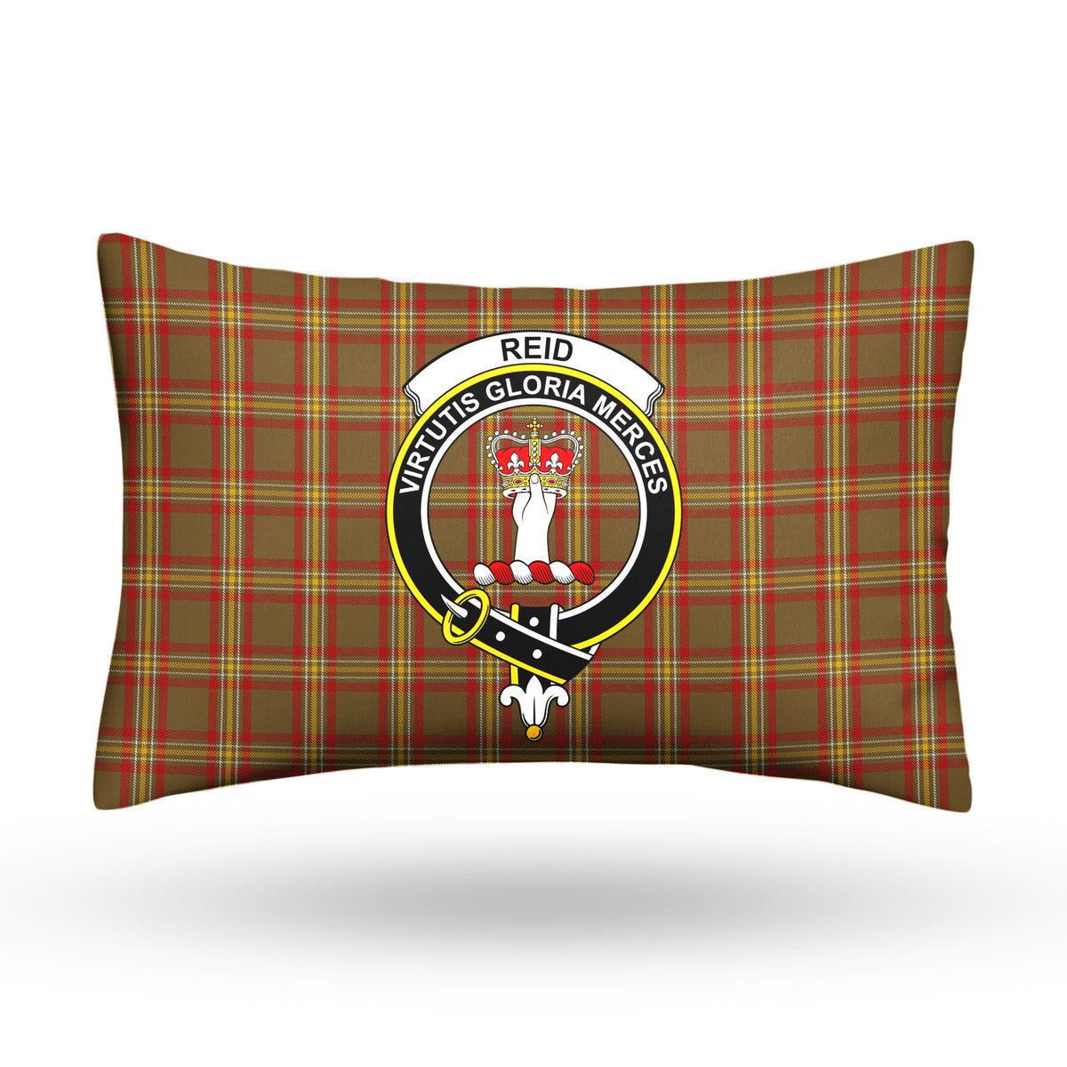 Reid Ancient Tartan Crest Pillow Cover