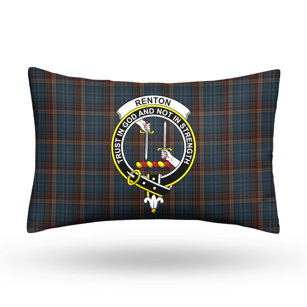 Renton Tartan Crest Pillow Cover