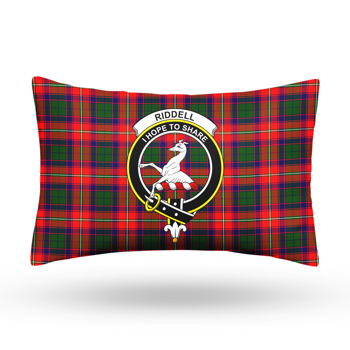 Riddell Tartan Crest Pillow Cover