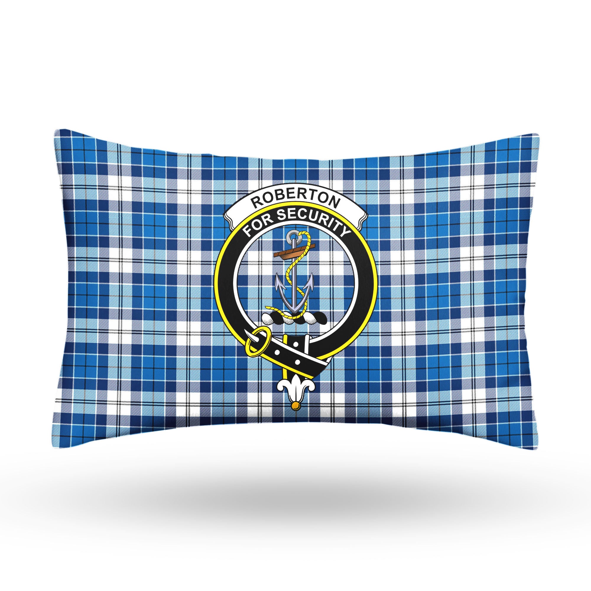 Roberton Tartan Crest Pillow Cover