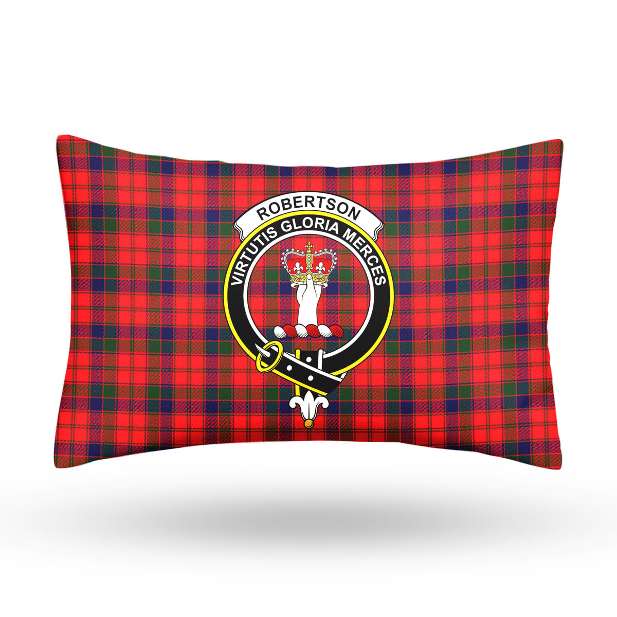 Robertson Modern Tartan Crest Pillow Cover