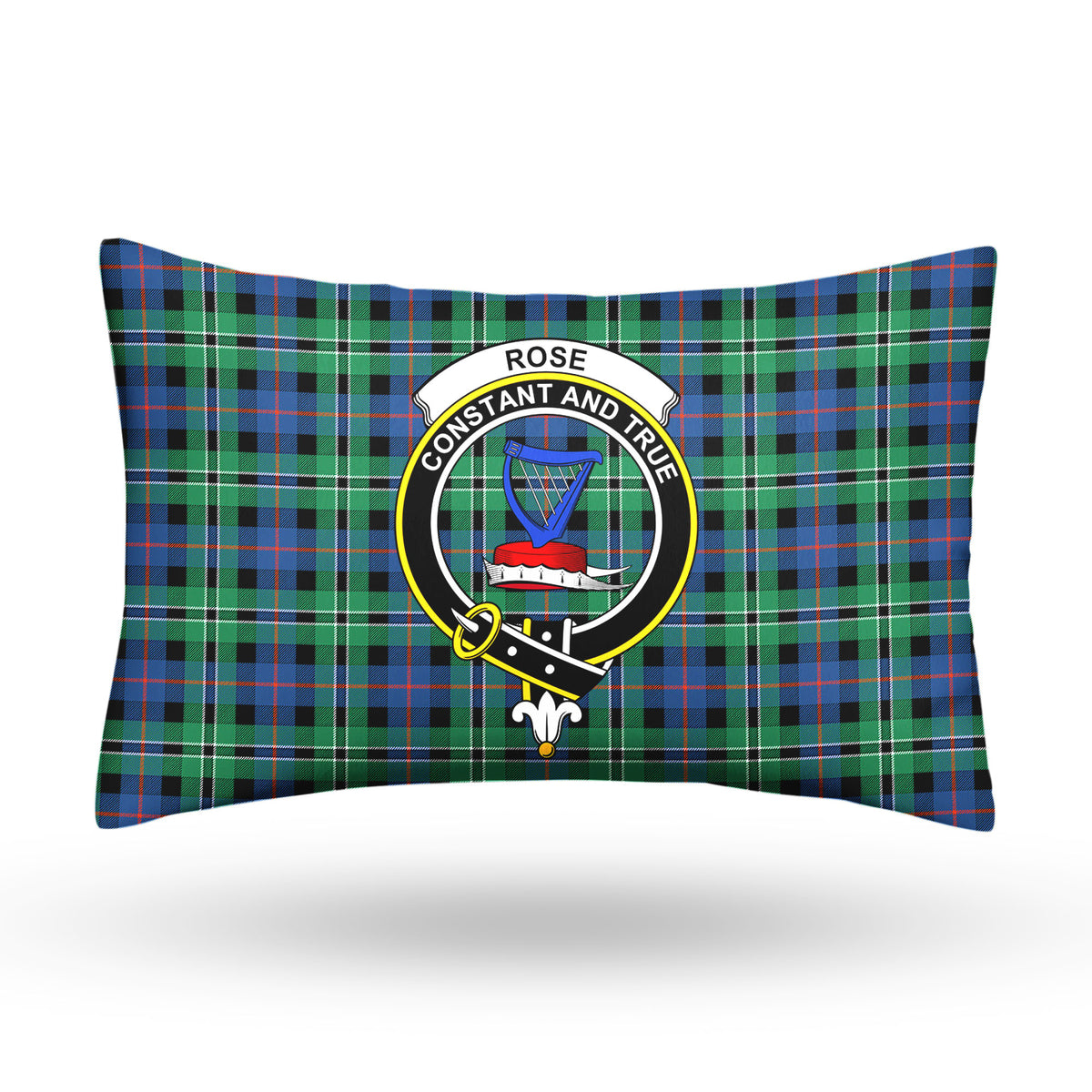 Rose Hunting Ancient Tartan Crest Pillow Cover