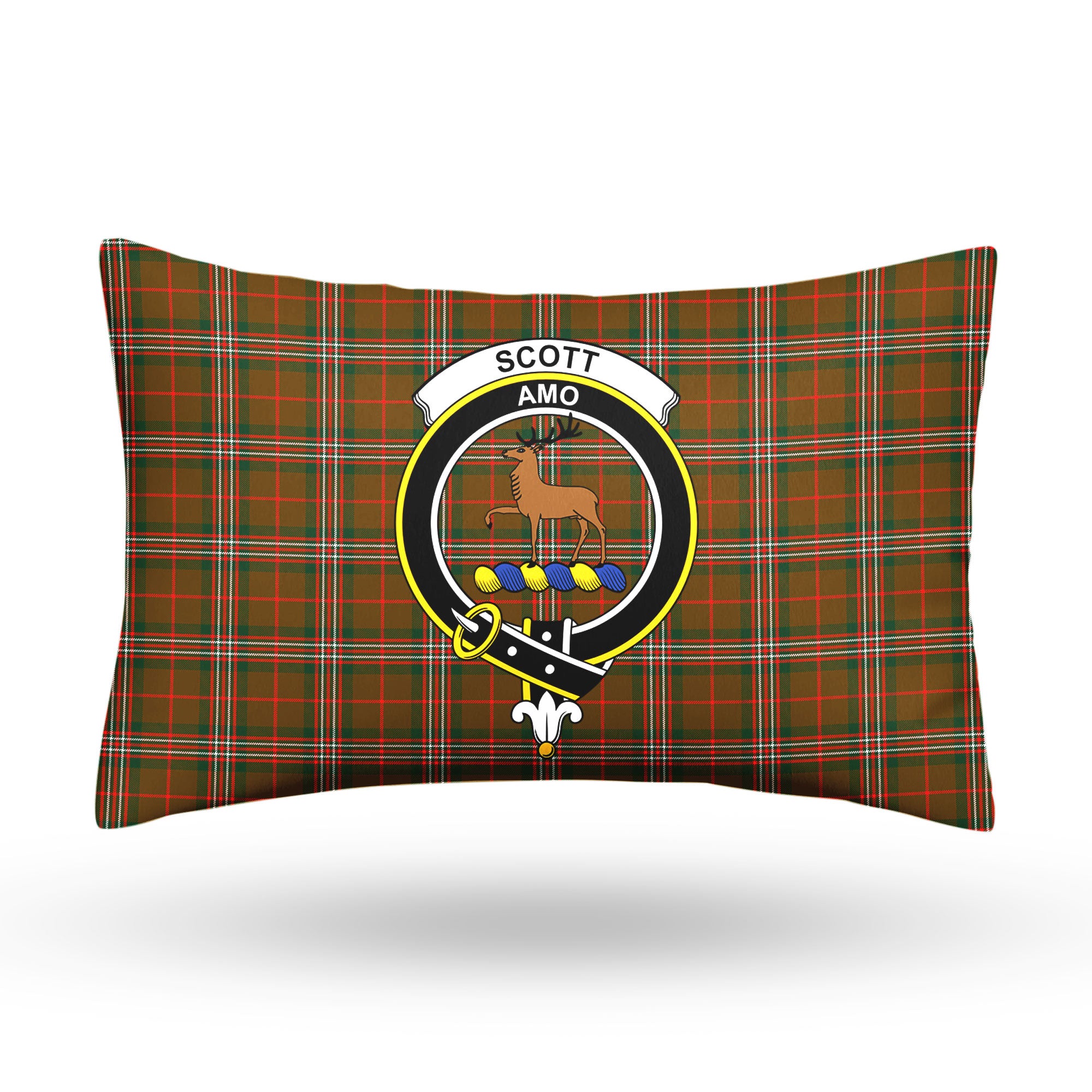 Scott Brown Modern Tartan Crest Pillow Cover