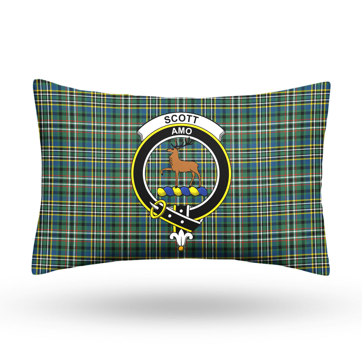 Scott Green Ancient Tartan Crest Pillow Cover