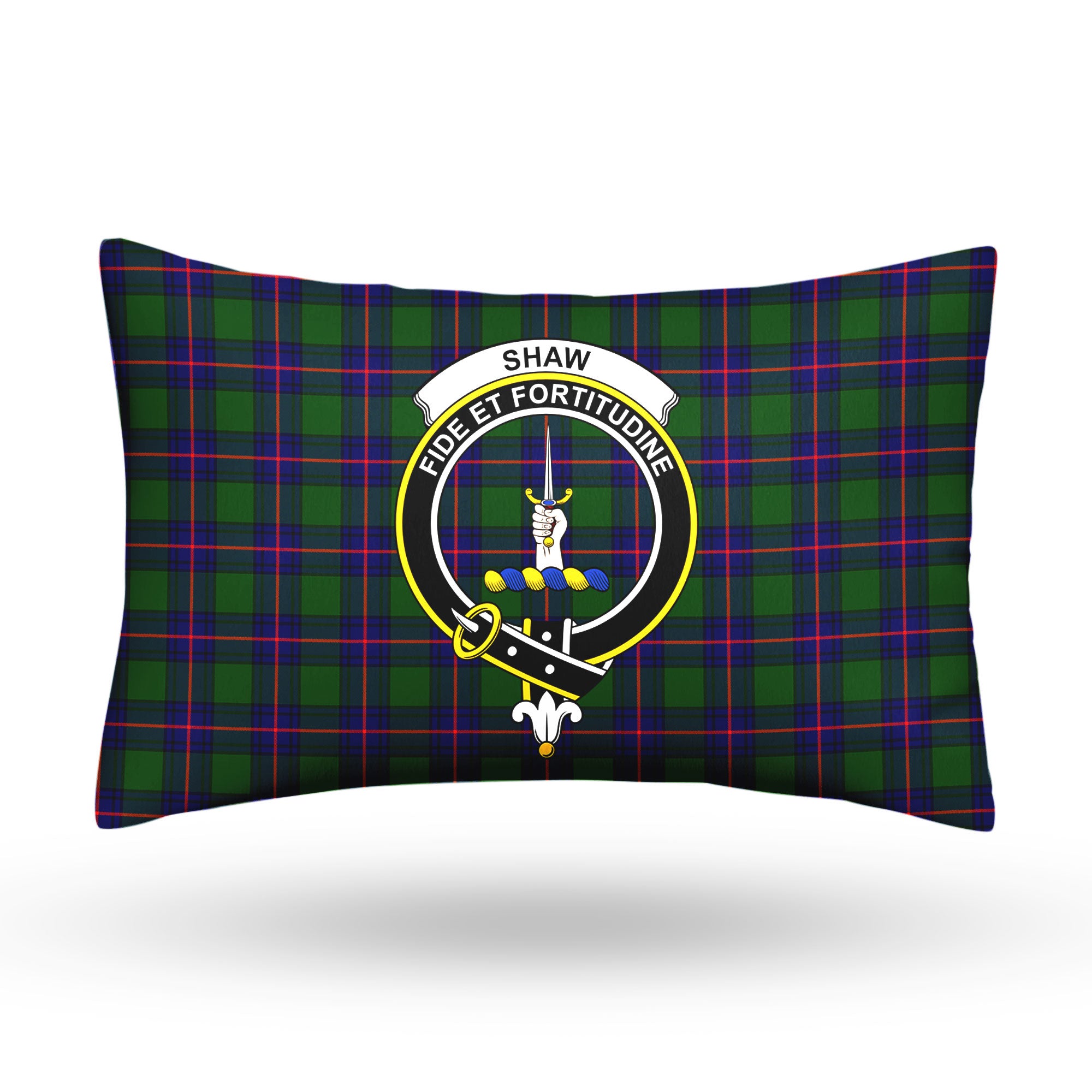 Shaw Modern Tartan Crest Pillow Cover