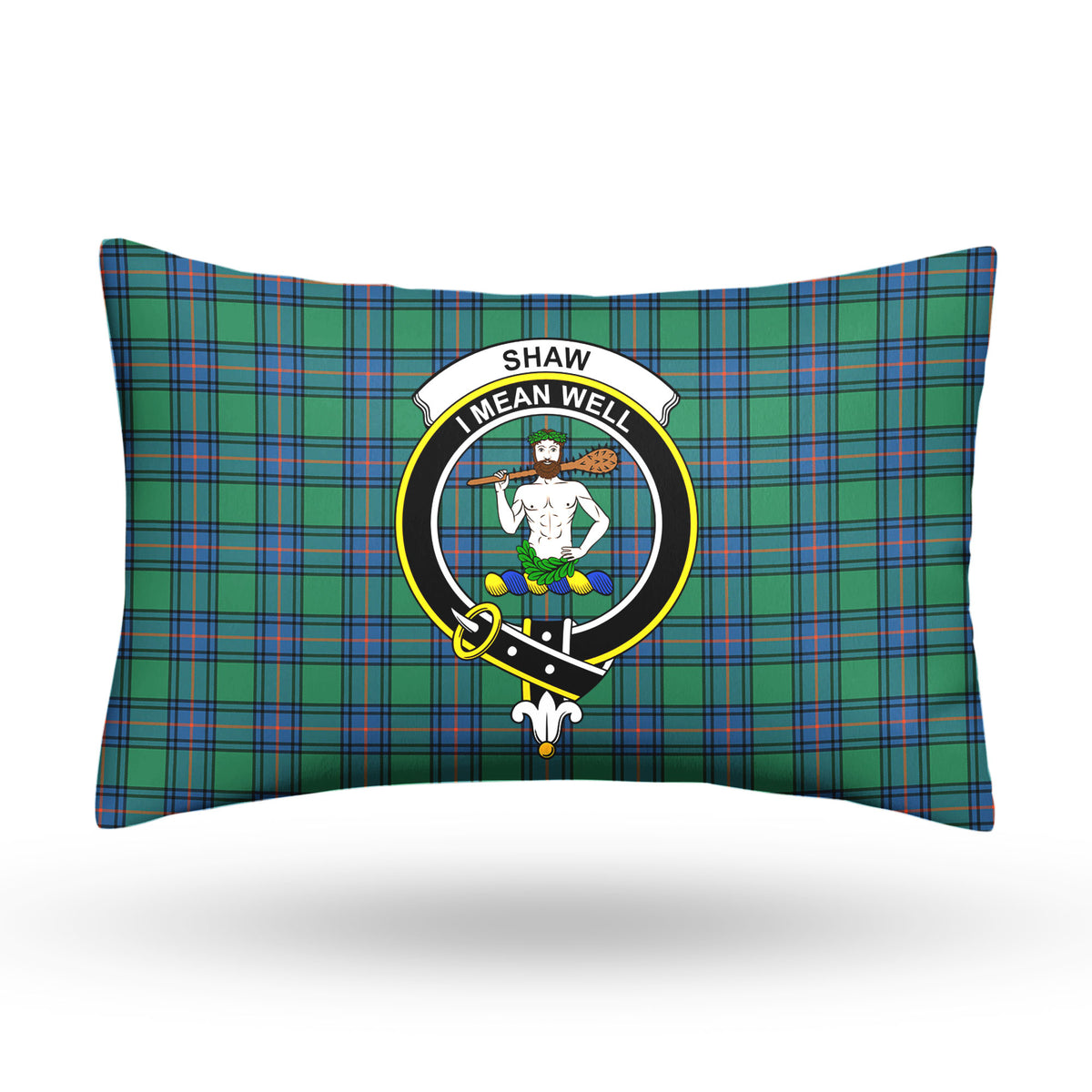 Shaw (of Sauchie) Ancient Tartan Crest Pillow Cover