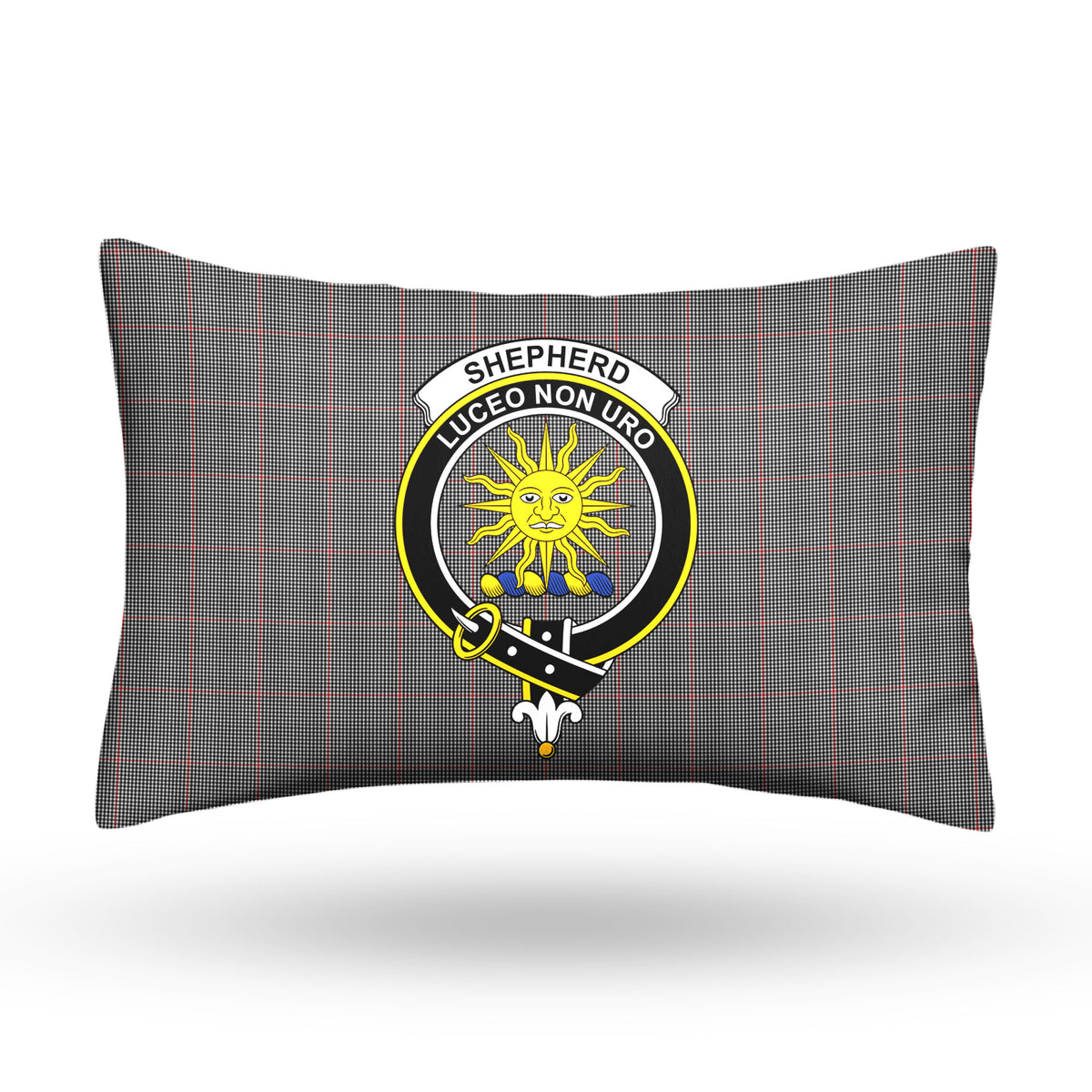 Shepherd Tartan Crest Pillow Cover