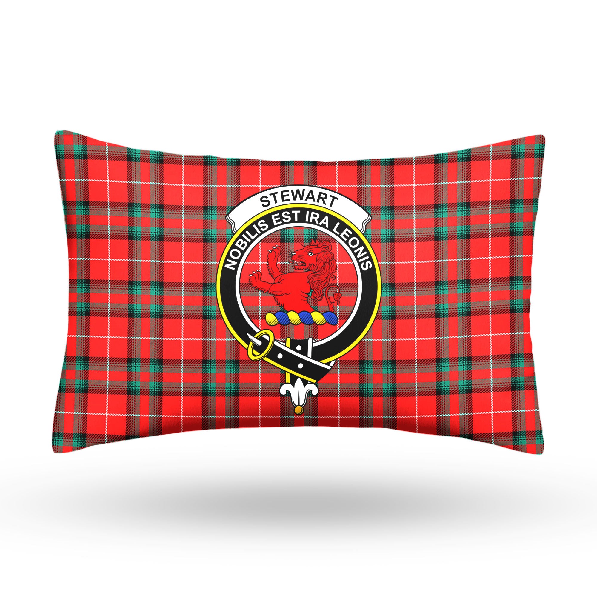 Stewart (Stuart) of Bute Tartan Crest Pillow Cover