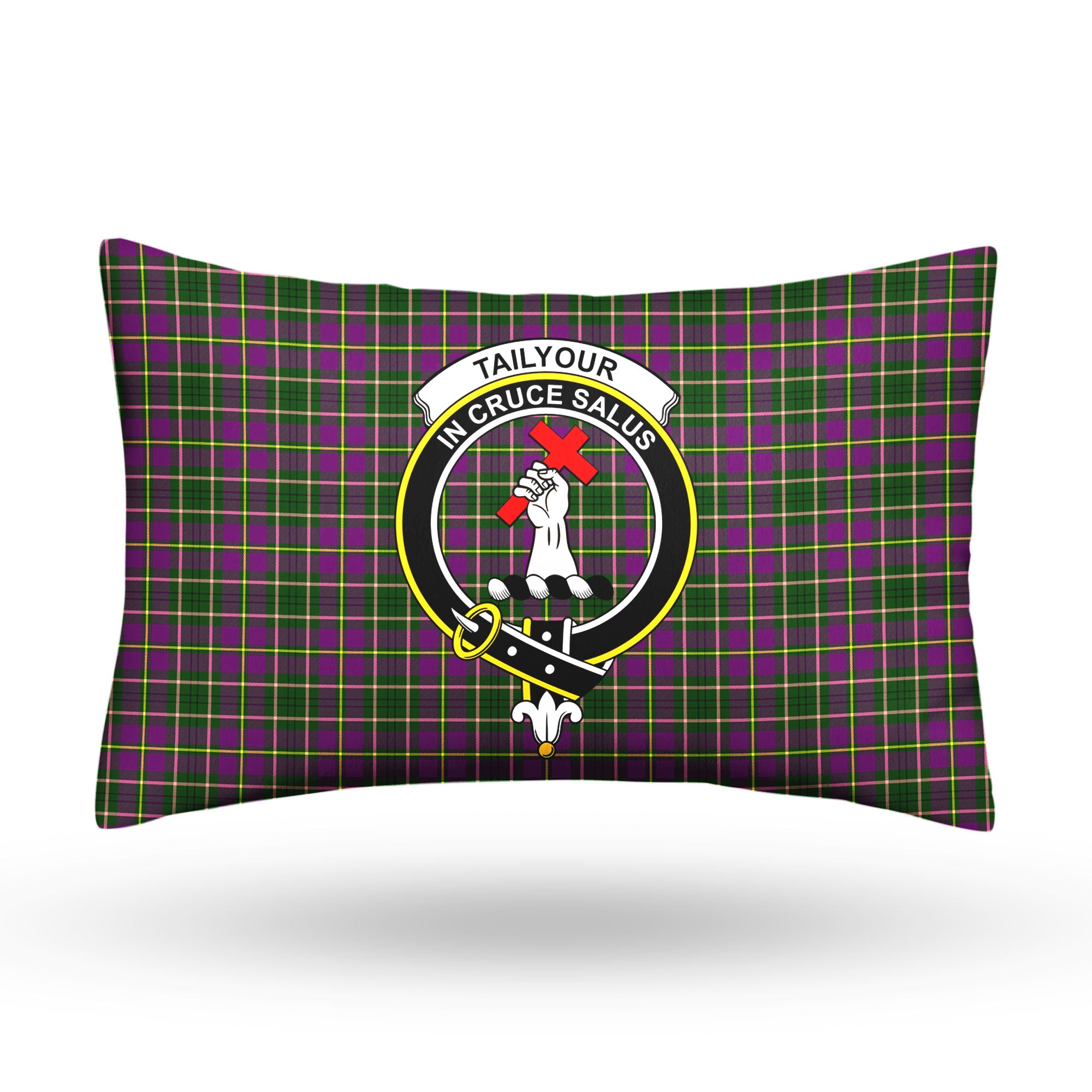 Tailyour (or Taylor) Tartan Crest Pillow Cover