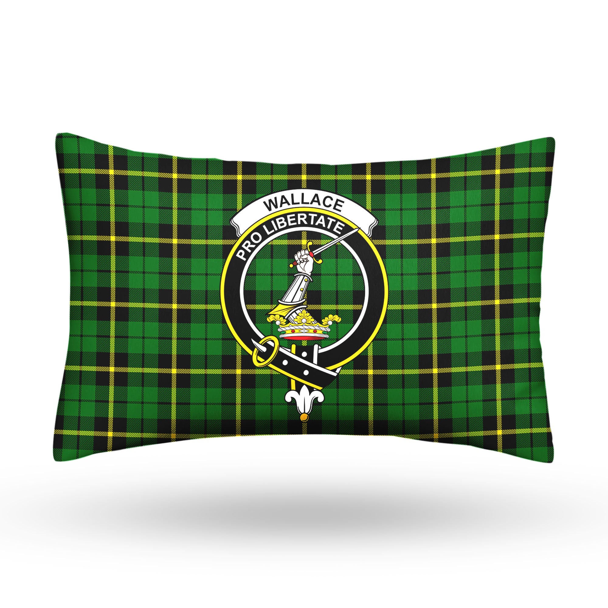 Wallace Hunting Modern Tartan Crest Pillow Cover