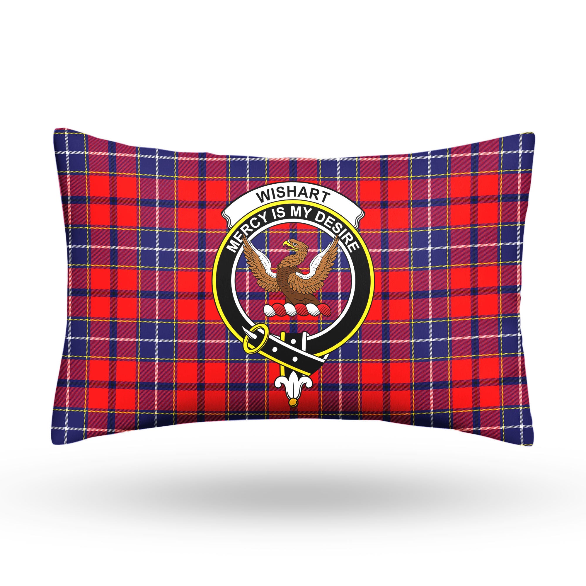 Wishart Dress Tartan Crest Pillow Cover