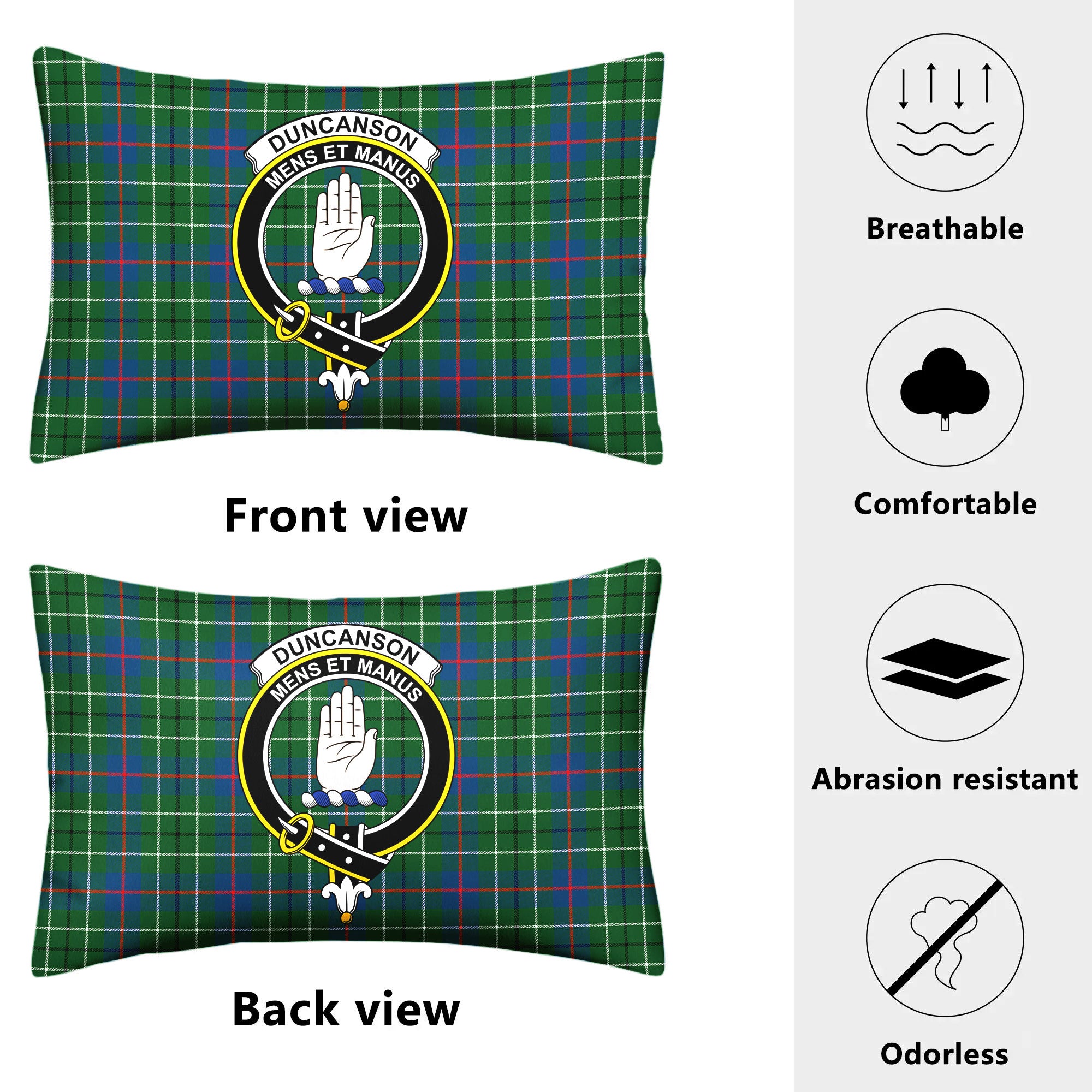 Duncanson Tartan Crest Pillow Cover