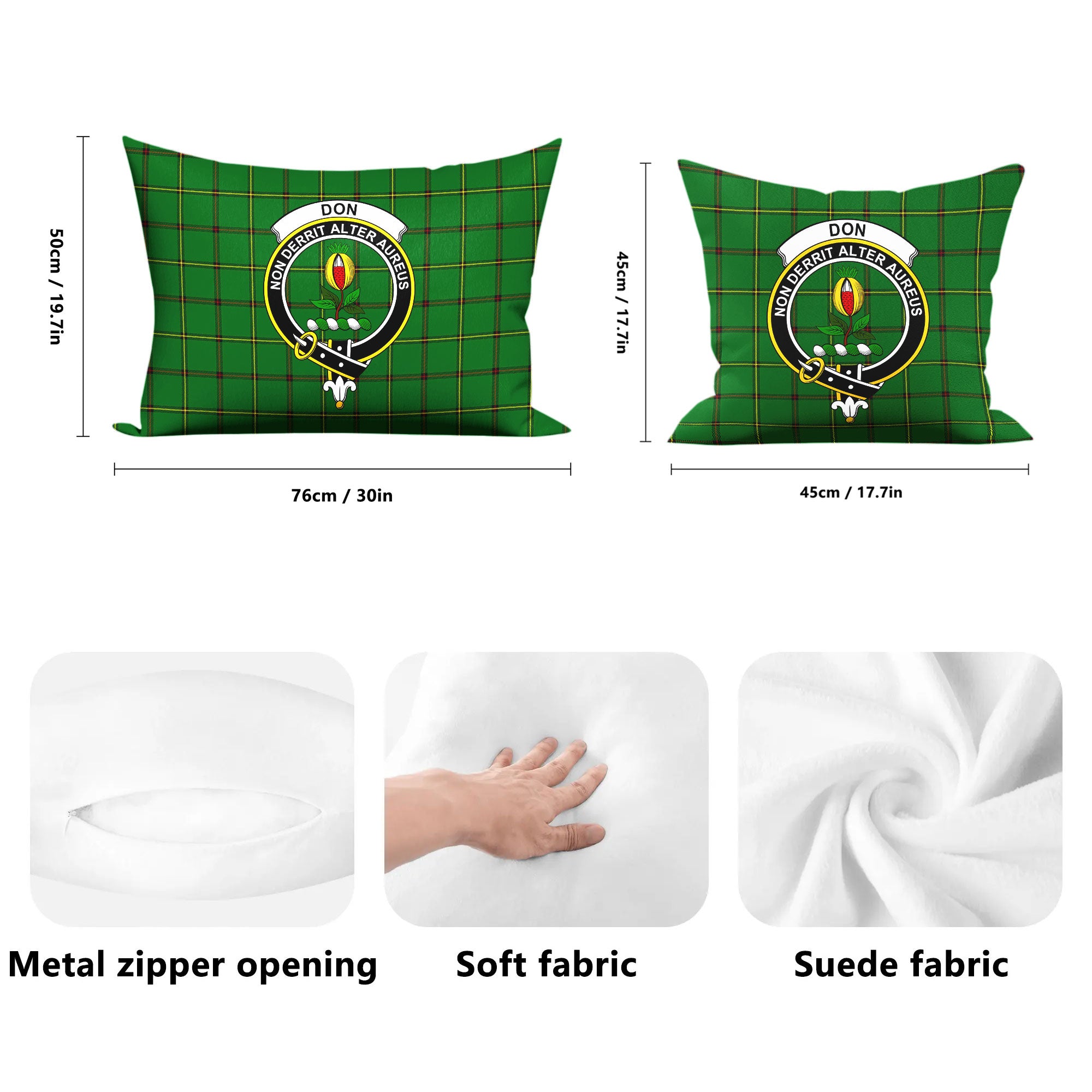 Don Tartan Crest Pillow Cover