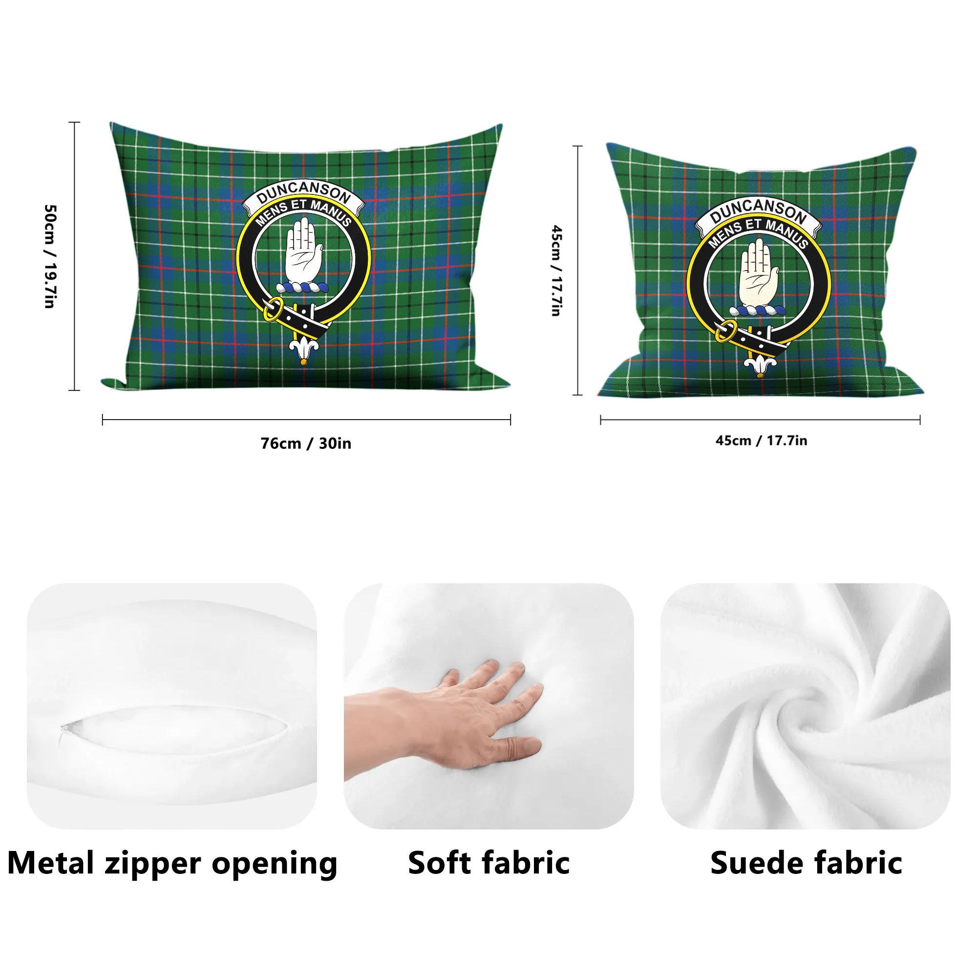 Duncanson Tartan Crest Pillow Cover