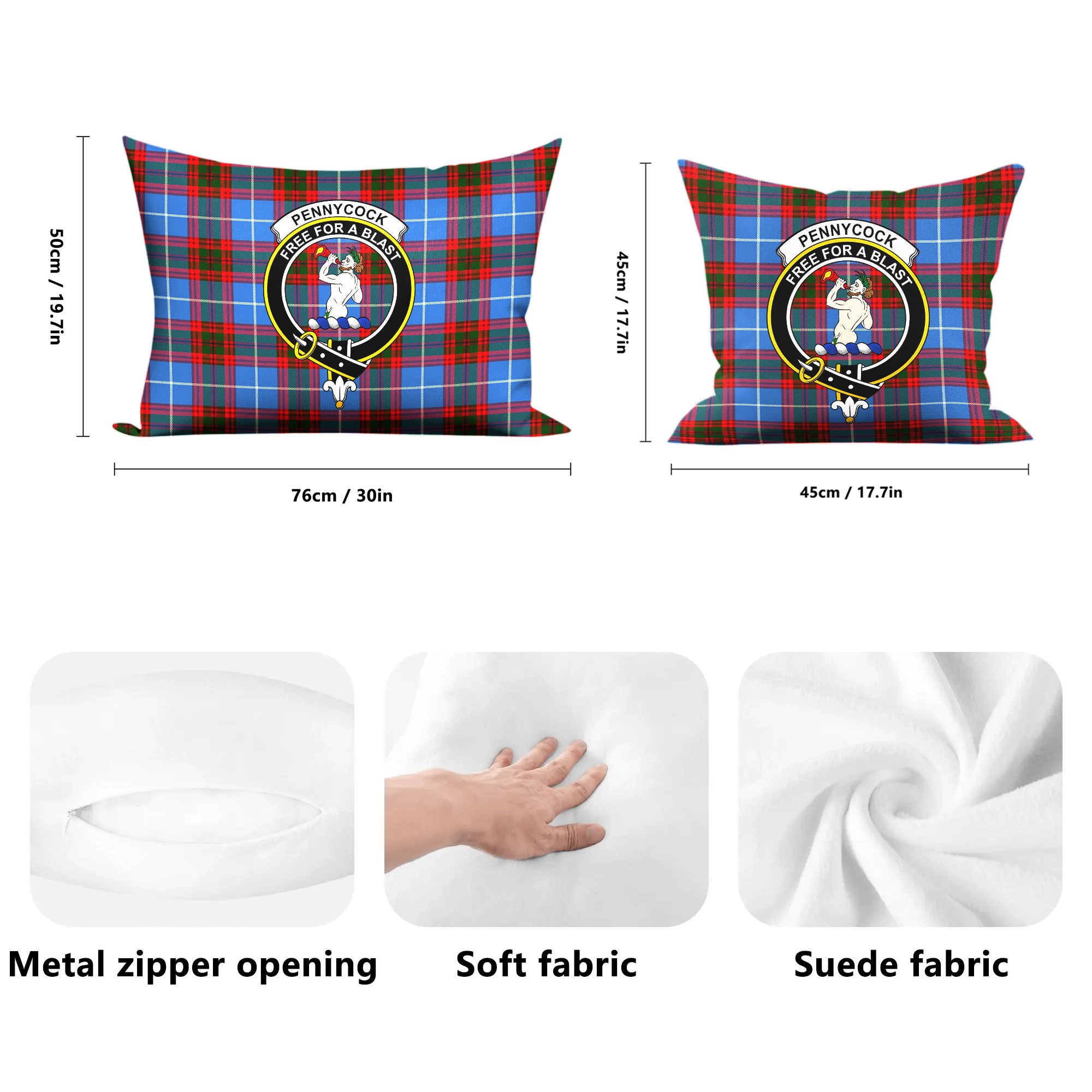 Pennycook Tartan Crest Pillow Cover