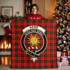 Kerr Modern Tartan Crest Quilt