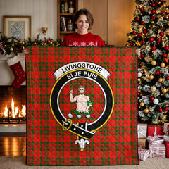 Livingstone Tartan Crest Quilt