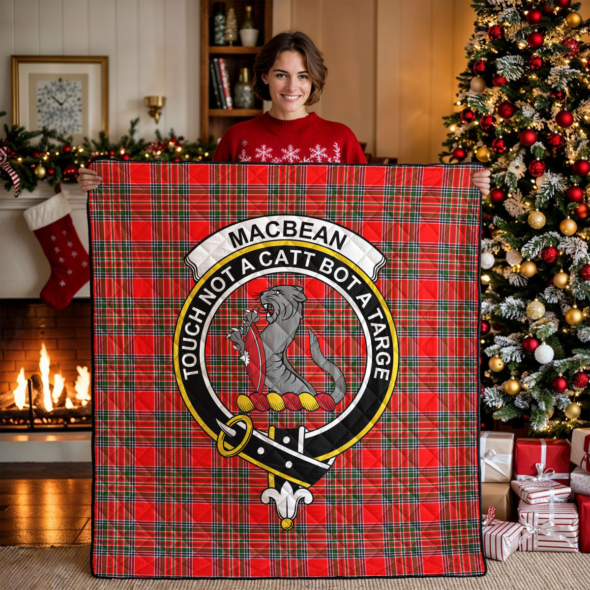 MacBean Tartan Crest Quilt