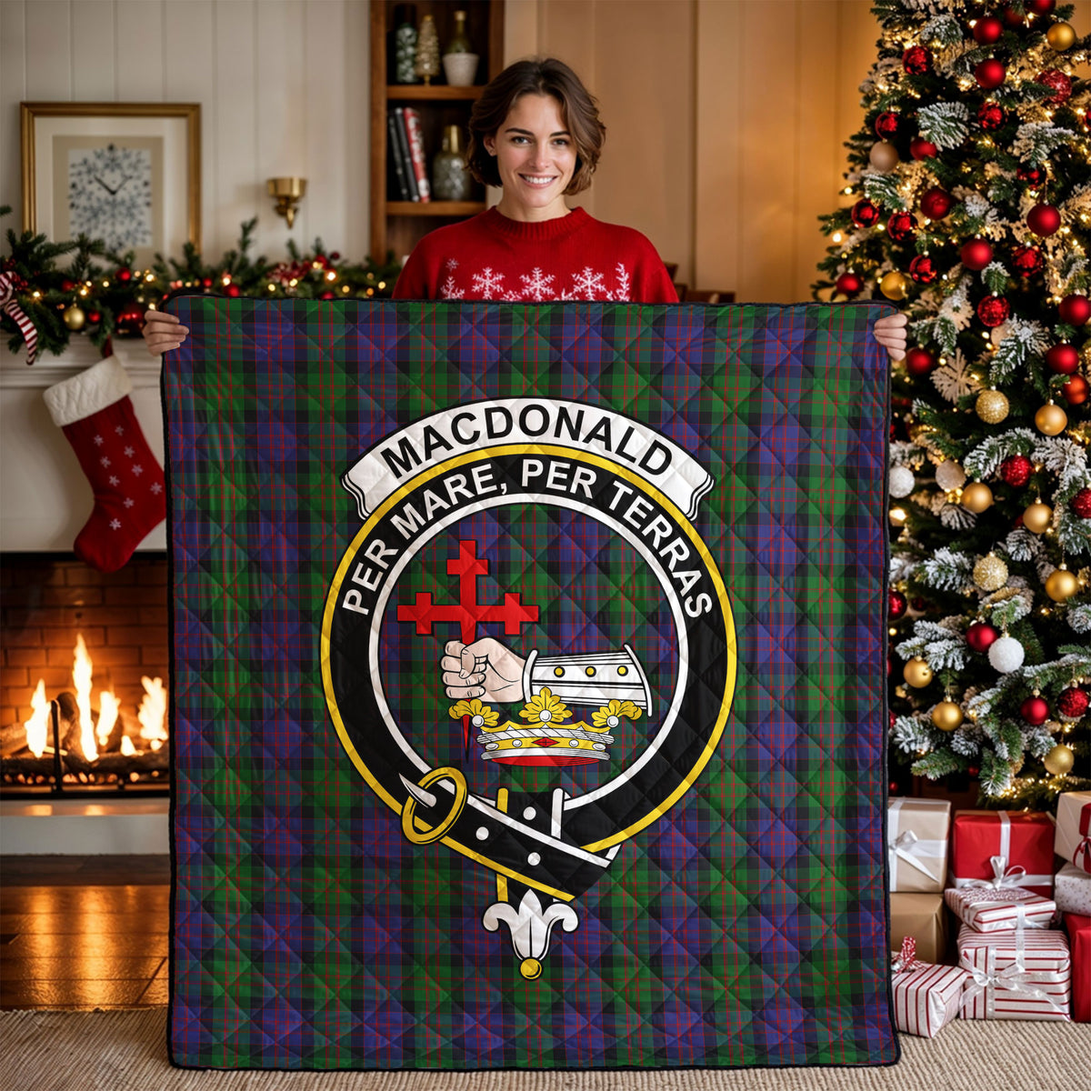 MacDonald Tartan Crest Quilt