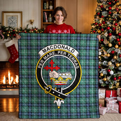 MacDonald of the Isles Hunting Ancient Tartan Crest Quilt