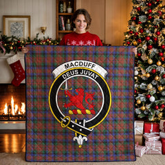 MacDuff Hunting Modern Tartan Crest Quilt