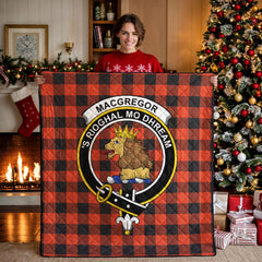 MacGregor Rob Roy Ancient Tartan Crest Quilt