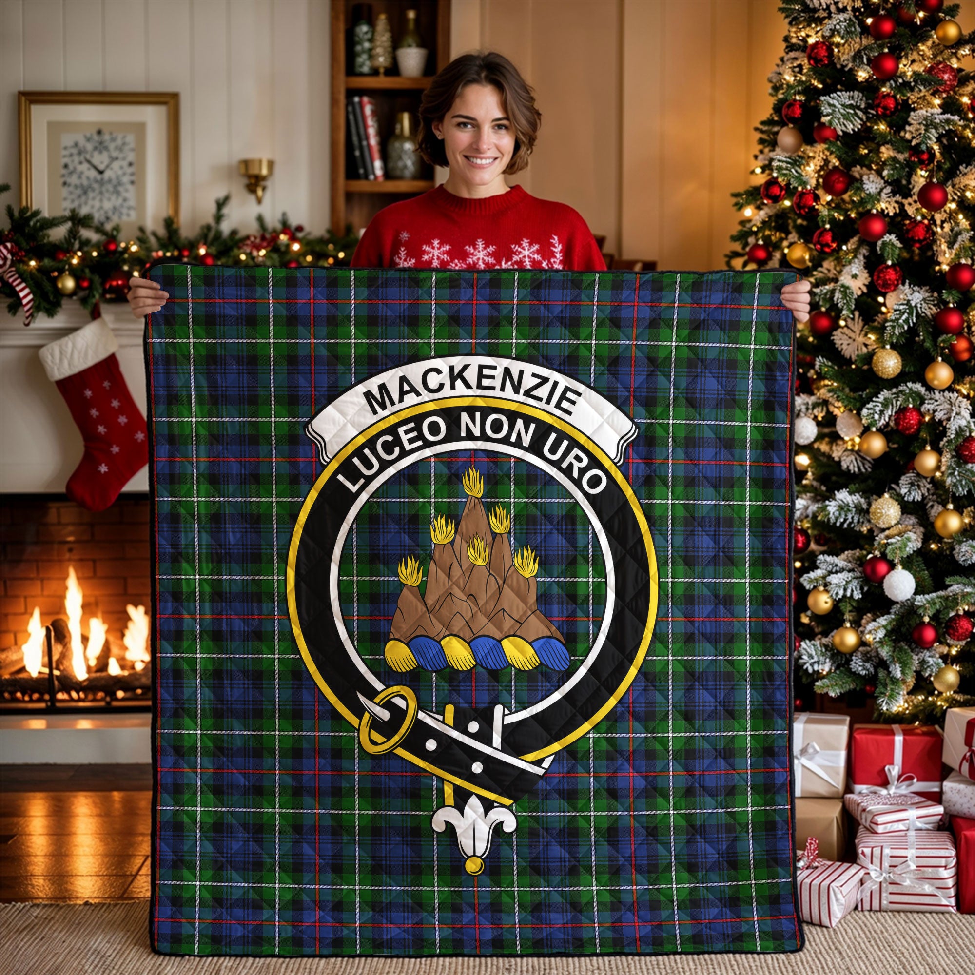 MacKay Modern Tartan Crest Quilt