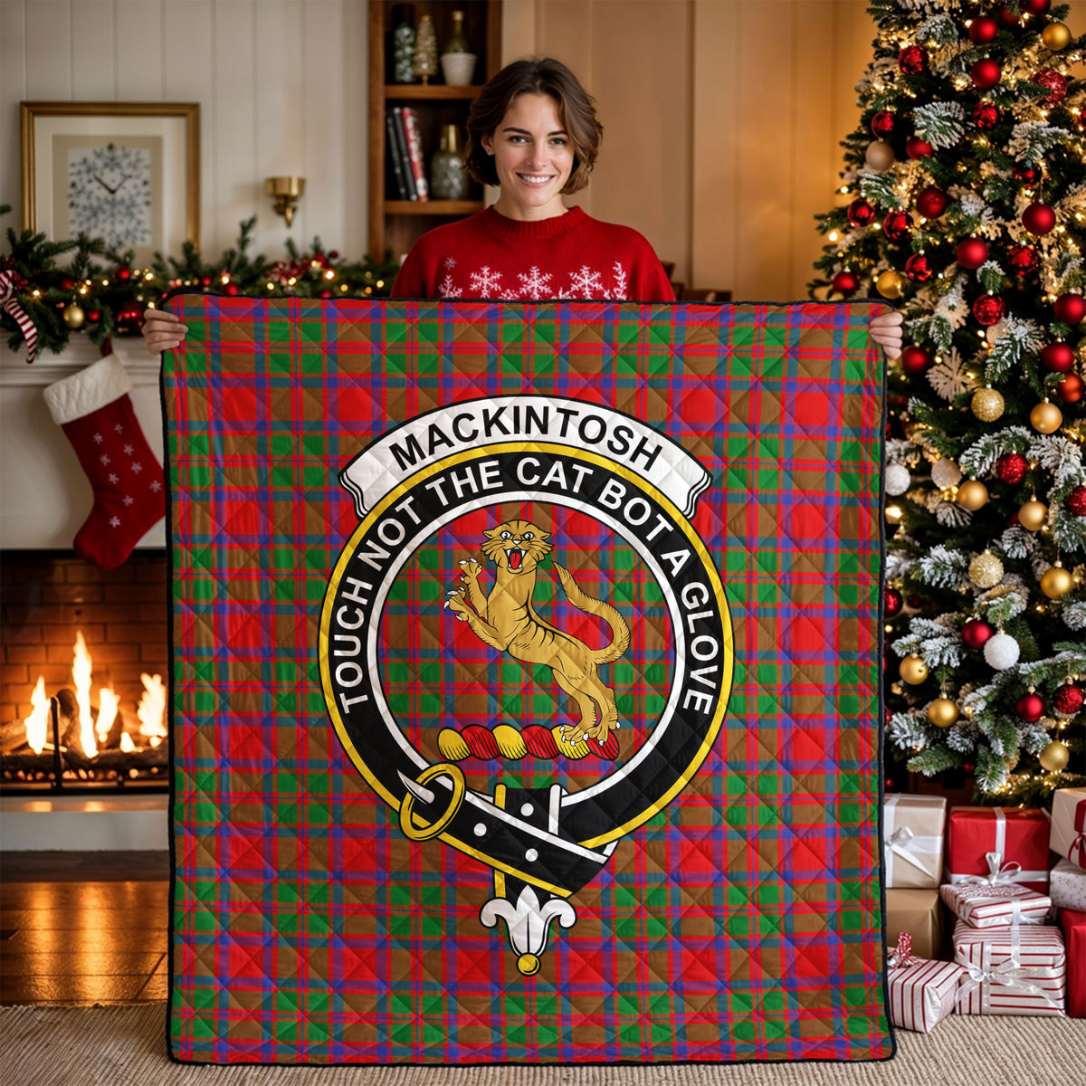 MacKintosh Modern Tartan Crest Quilt