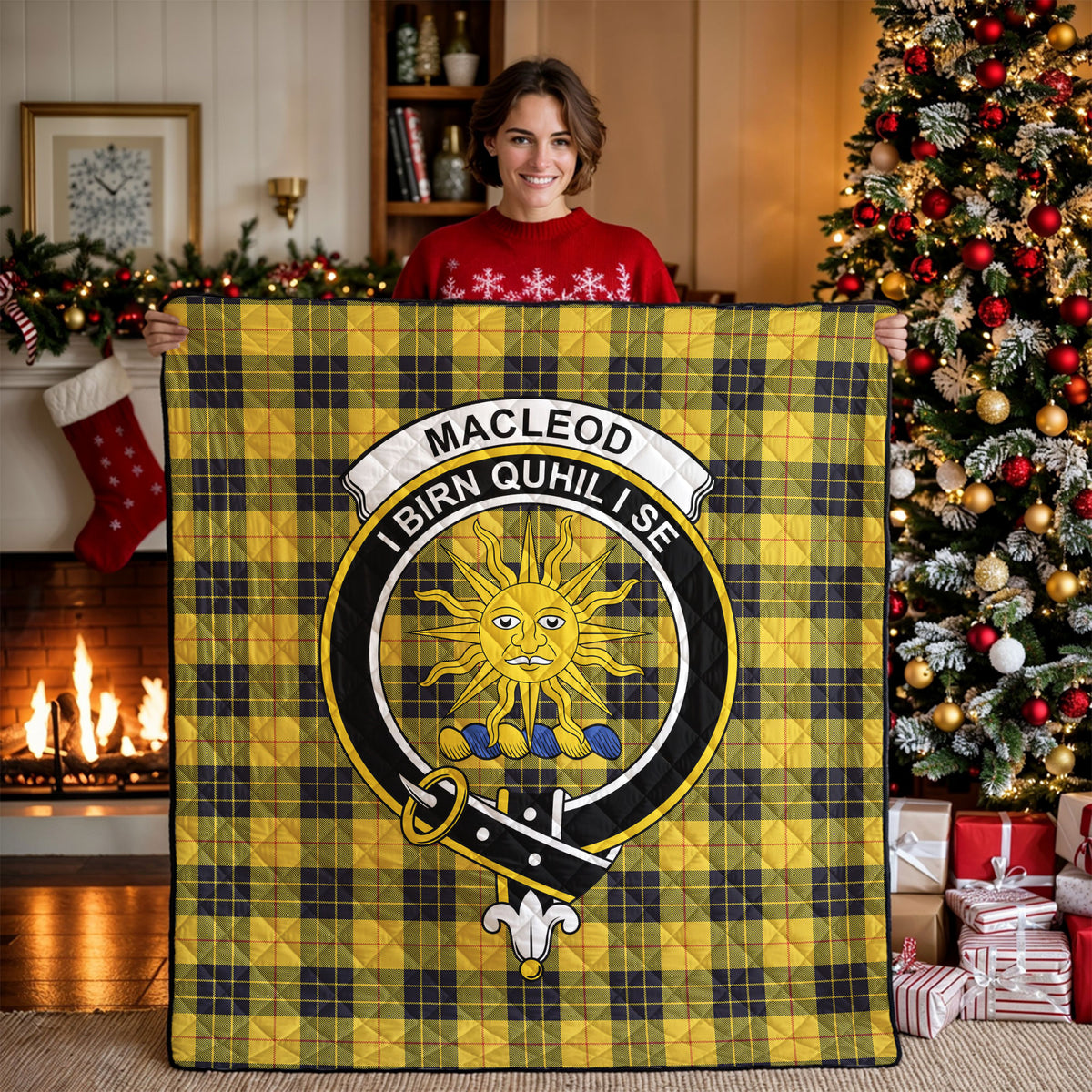 MacLeod of Lewis Ancient Tartan Crest Quilt