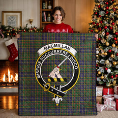 MacMillan Hunting Modern Tartan Crest Quilt