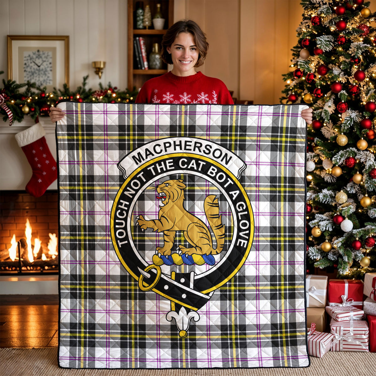 MacPherson Dress Modern Tartan Crest Quilt
