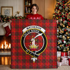 Matheson Modern Tartan Crest Quilt