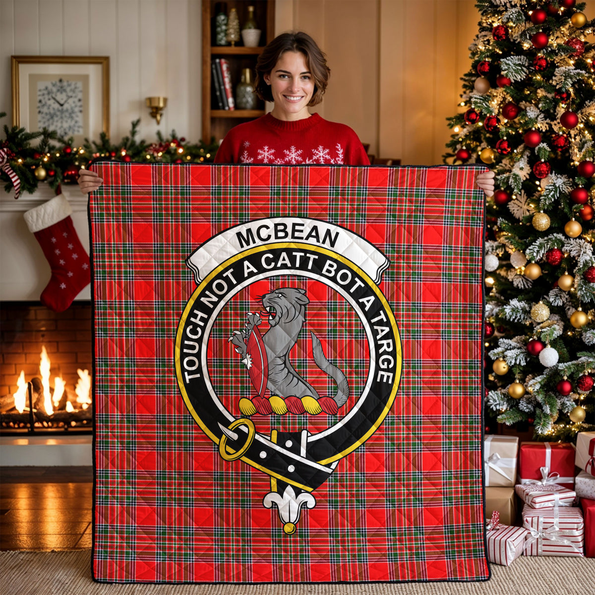 McBean Tartan Crest Quilt