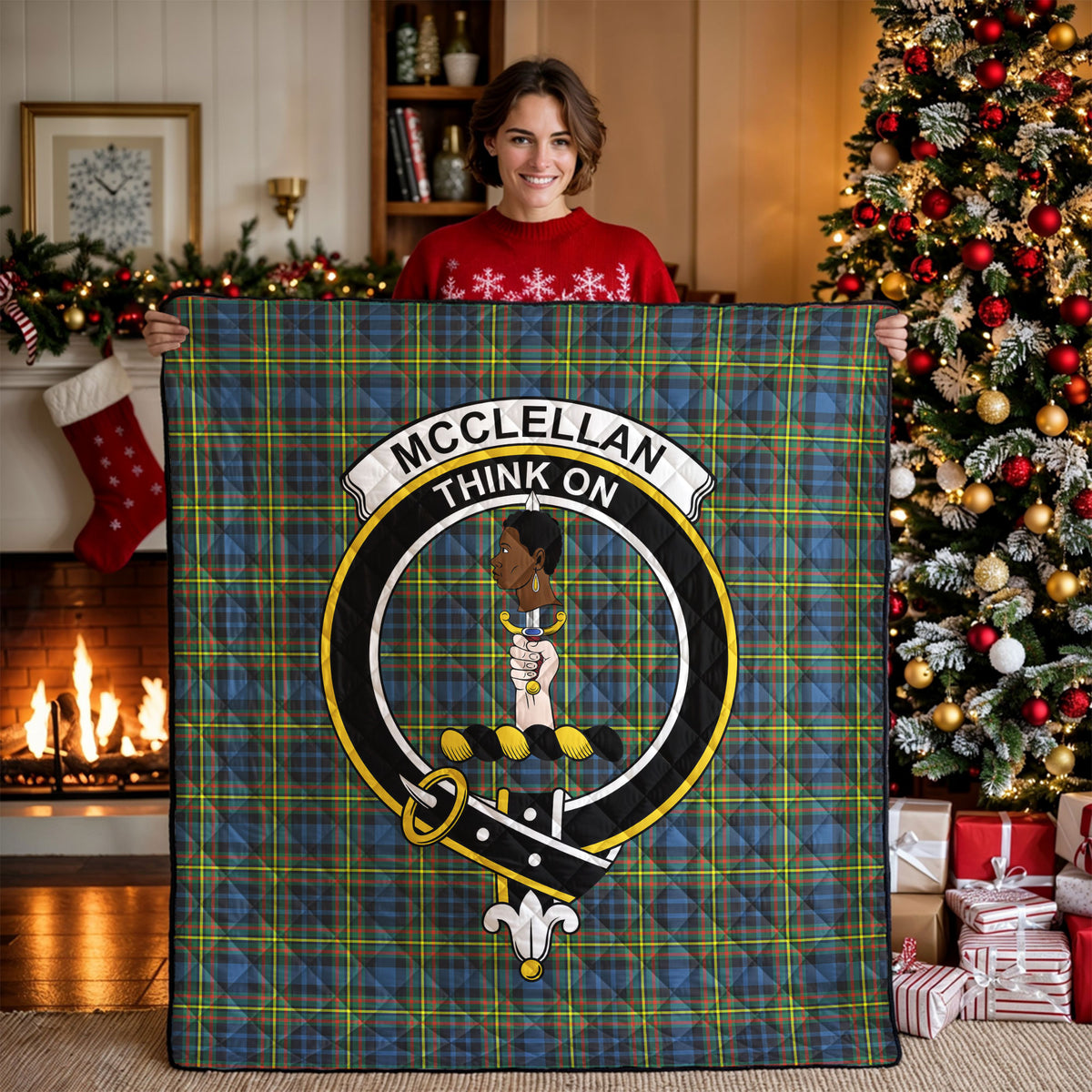 McClellan Ancient Tartan Crest Quilt