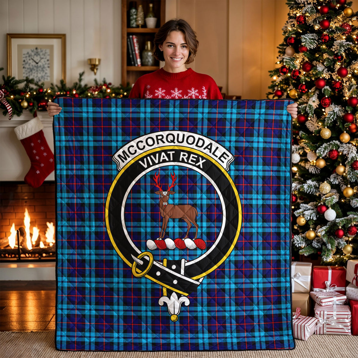 McCorquodale Tartan Crest Quilt