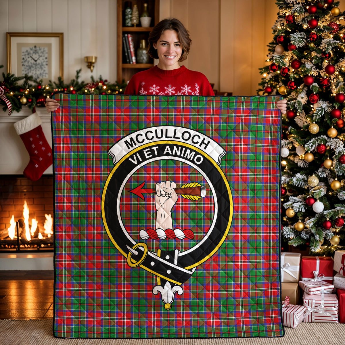 McCulloch Tartan Crest Quilt