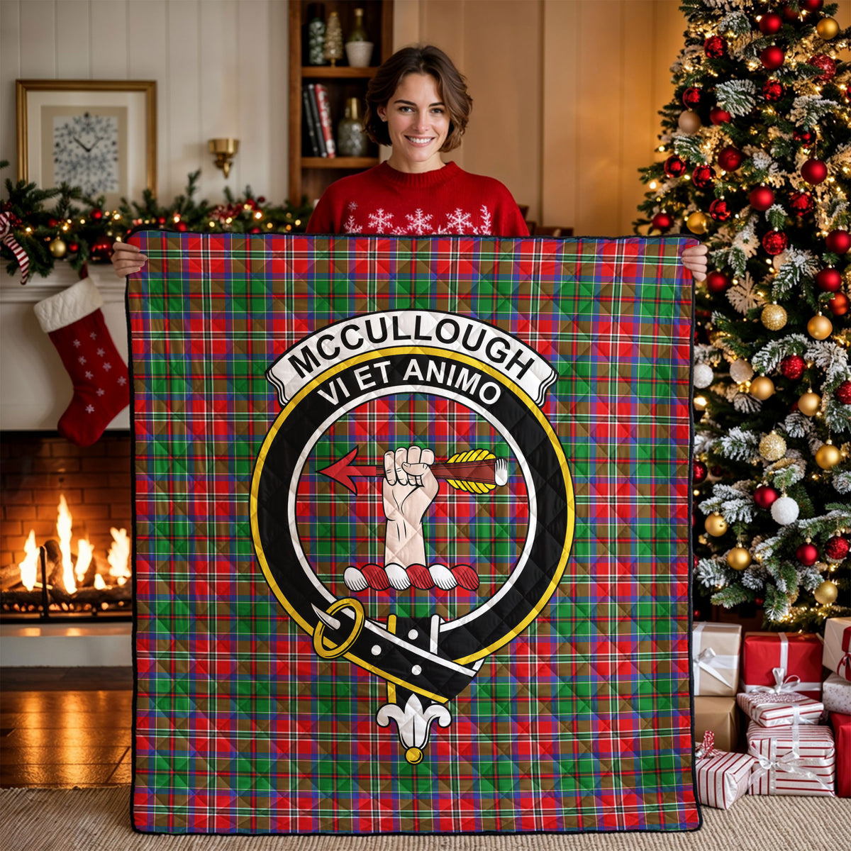 McCullough Tartan Crest Quilt