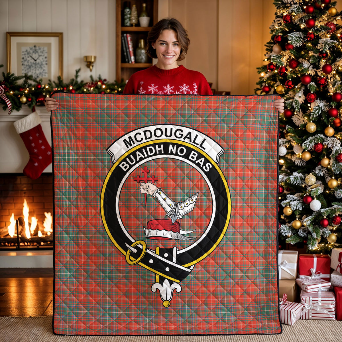 McDougall Ancient Tartan Crest Quilt