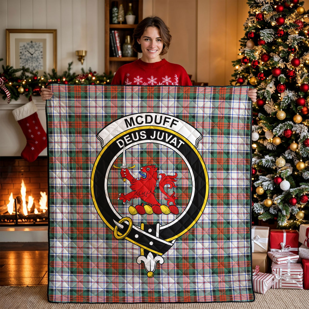 McDuff Dress Ancient Tartan Crest Quilt