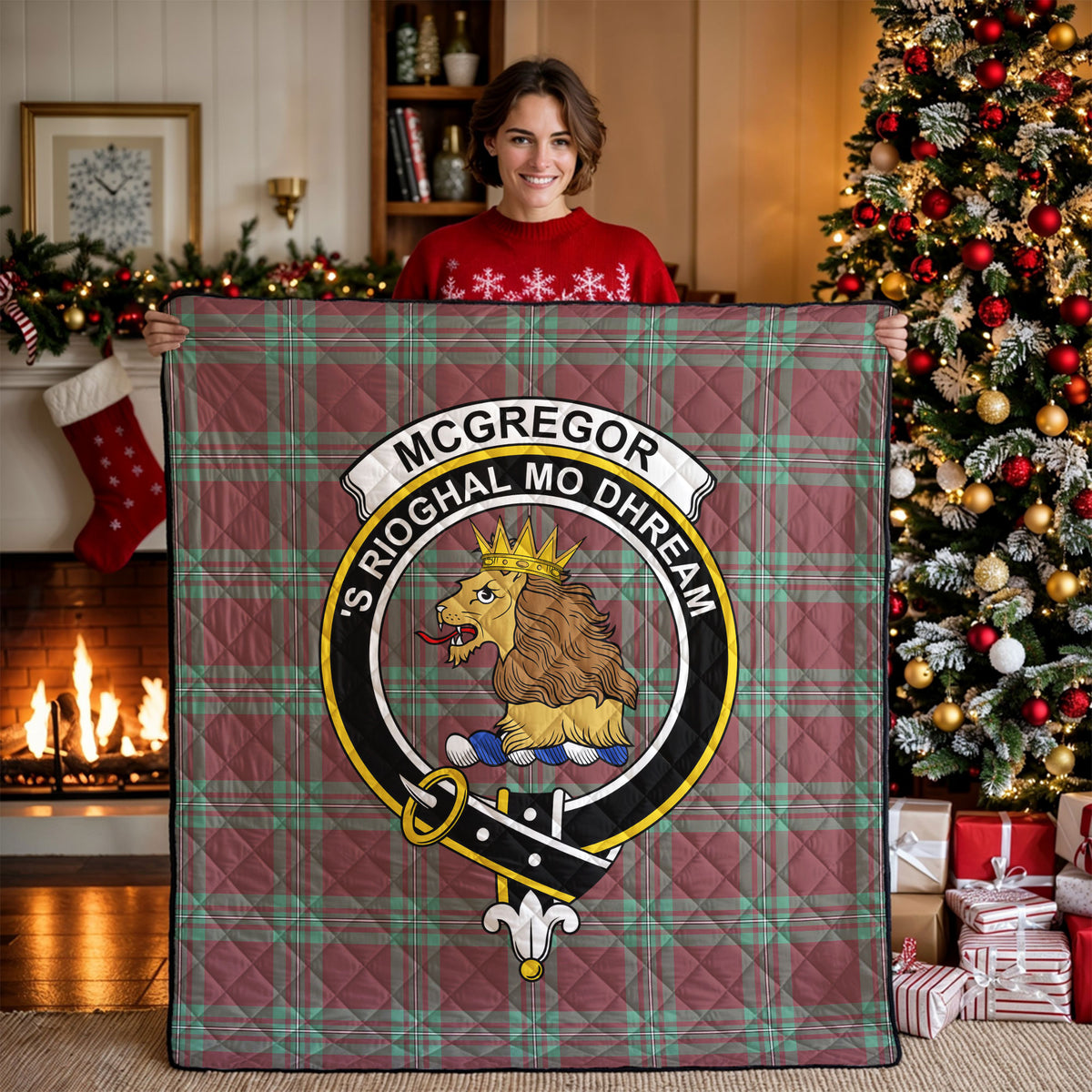 McGregor Hunting Ancient Tartan Crest Quilt