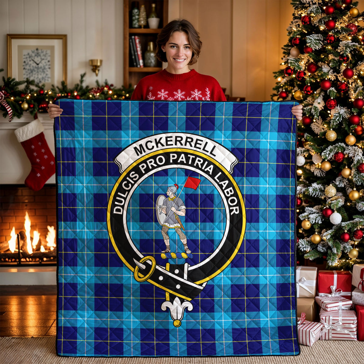 McKerrell Tartan Crest Quilt