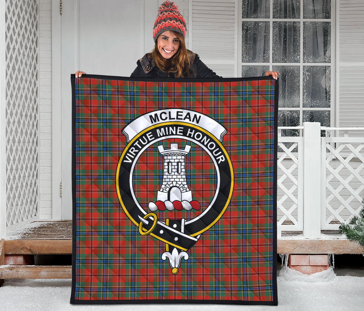 McLean of Duart Ancient Tartan Crest Quilt